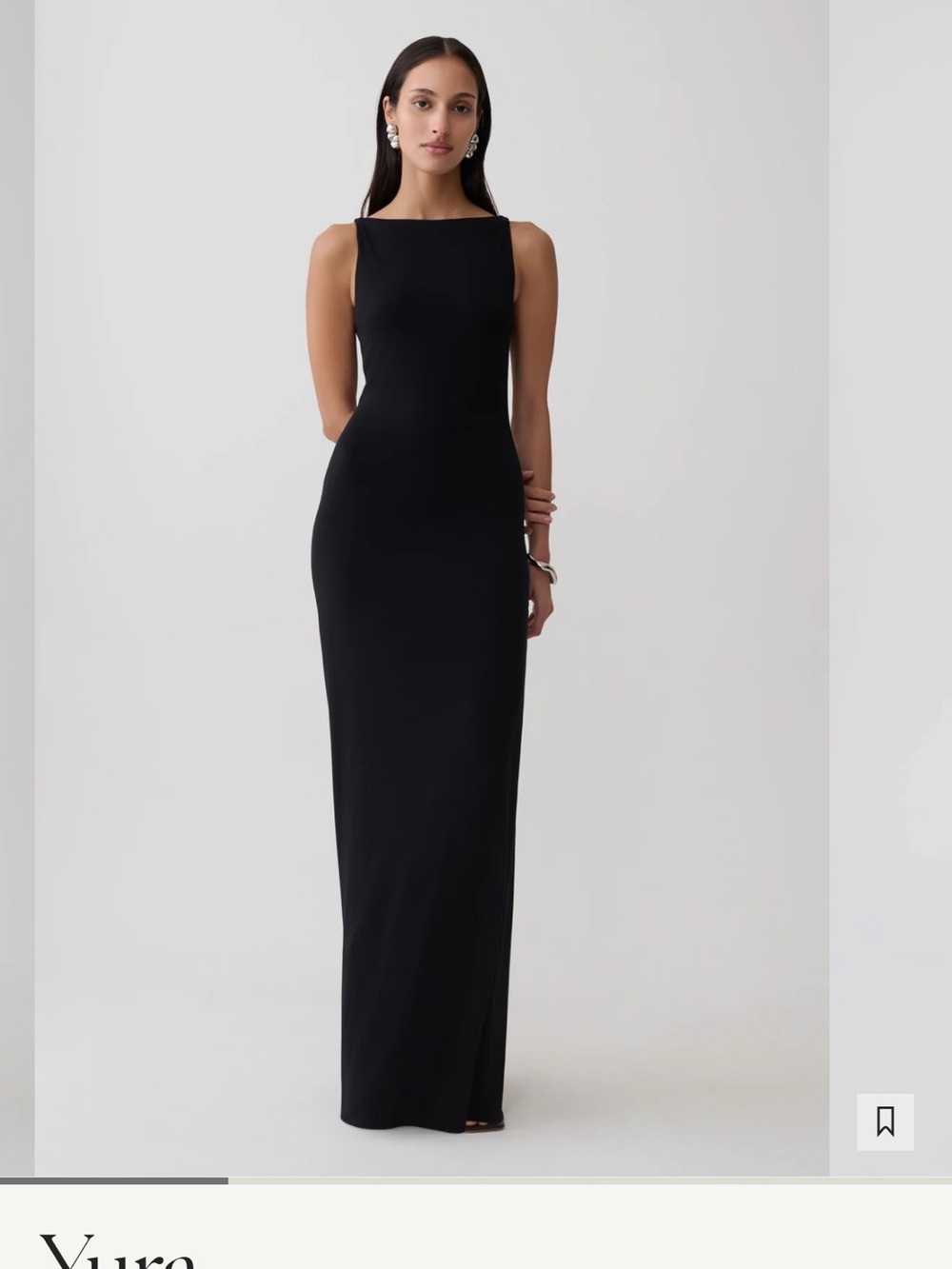 Meshki Black Backless Maxi Dress